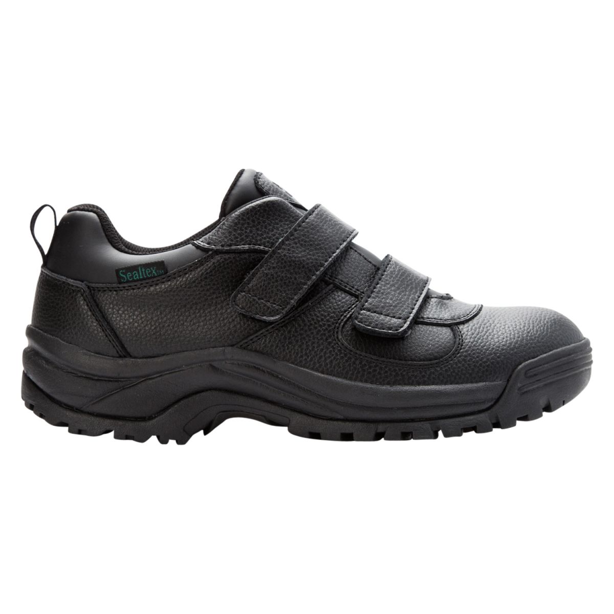 Propet Men's Cliff Walker Low Strap Waterproof Walking Shoe Black Leather - MBA023LBLK - image 2 of 6