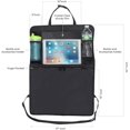 thumbnail image 2 of HANDIPRO Car Seat Back Protectors - Kick Mats with Car Backseat Organizer, Luxury Car Seat Back Protectors, Waterproof Kick Guards, Kick Mat with Clear Touch Screen Tablet Holder (Black, 2 Pack), 2 of 4