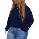thumbnail image 1 of Camiseta de manga larga para mujer Sudadera con hombros caídos Tallas grandes Casual Tops MABOTO Camiseta mujer, 1 of 7