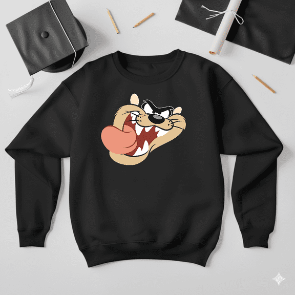 Looney Tunes Taz Devil Classic Cartoon Vintage Fan Graphic Sweatshirt V50084, up to size 5XL