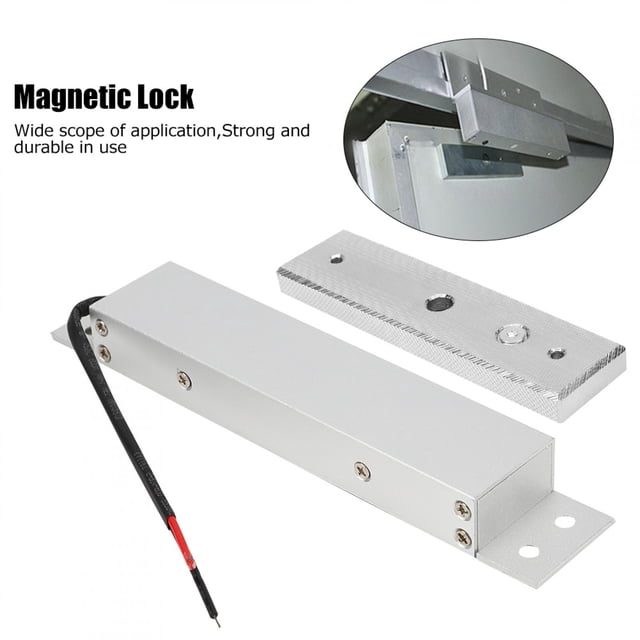 Localización Magnética Duradera DC12V, Cerrado de Aleació de Aluminio de Alta Resistencia, Cerrado de Puerta Incrustada, Puerta de Metal para Puerta de Madera