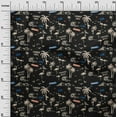 thumbnail image 3 of oneOone Polyester Spandex Black Fabric Beach Hawai Dress Material Fabric Print Fabric By The Yard 56 Inch Wide, 3 of 4