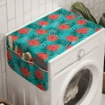 thumbnail image 1 of Exotic Washing Machine Organizer, Tropic Summer Botany Pattern with Hibiscus Flowers, Anti-slip Fabric Top Cover for Washer and Dryer, Seafoam Coral, by Ambesonne, 1 of 1