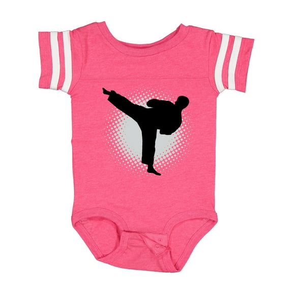 Inktastic Karate Martial Arts Silhouette Sports Boys Baby Bodysuit