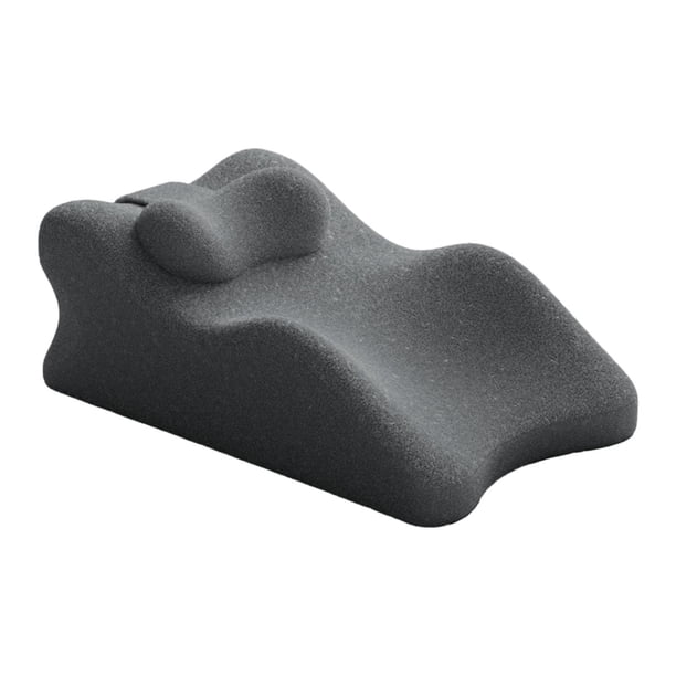Almohada para piernas, soporte para rodillas, mejora la postura, ligera y cómoda para dormir. negro