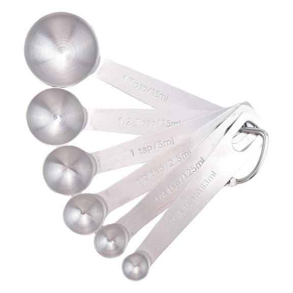 Measuring Spoons, Stainless Steel Measuring Spoons Cups Set, Small Tablespoon with Metric and US Measurem