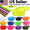 Neon Yellow, variant on Adjustable Cut to Fit Rubber Plastic Jelly Silicone Casual Belt With Buckle USA