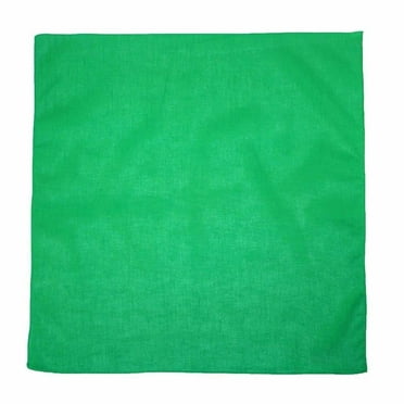 MTL® 100% Cotton Solid Color Bandana, Green