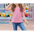 thumbnail image 2 of Maean Girls Ruffle Short Sleeve T Shirts Crewneck Cute Blouse Plain Summer Plain Tees 3-14 Years, 2 of 4