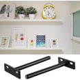 thumbnail image 5 of 4pcs Floating Shelf Bracket, Metal Invisible Shelf Bracket, Heavy Duty Hidden Shelf Bracket, Invisible Wood Shelf Bracket, 5 of 5