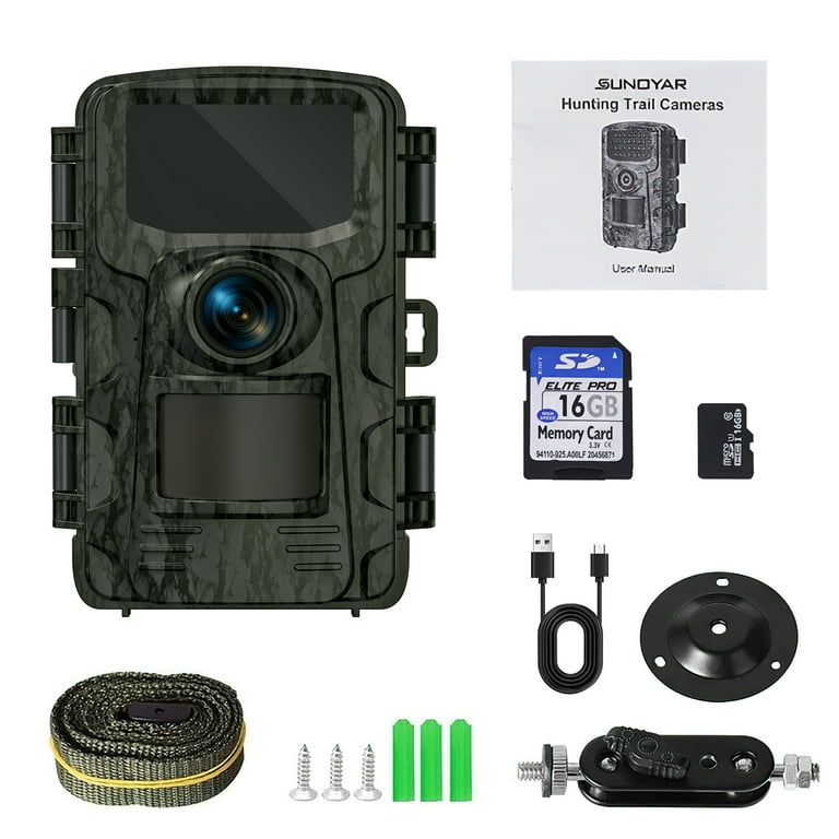 Instruction Manual Game Trail Camera Manual Trail Camera Solar 4K 48MP  Battery Powered Wildlife Hunting Game