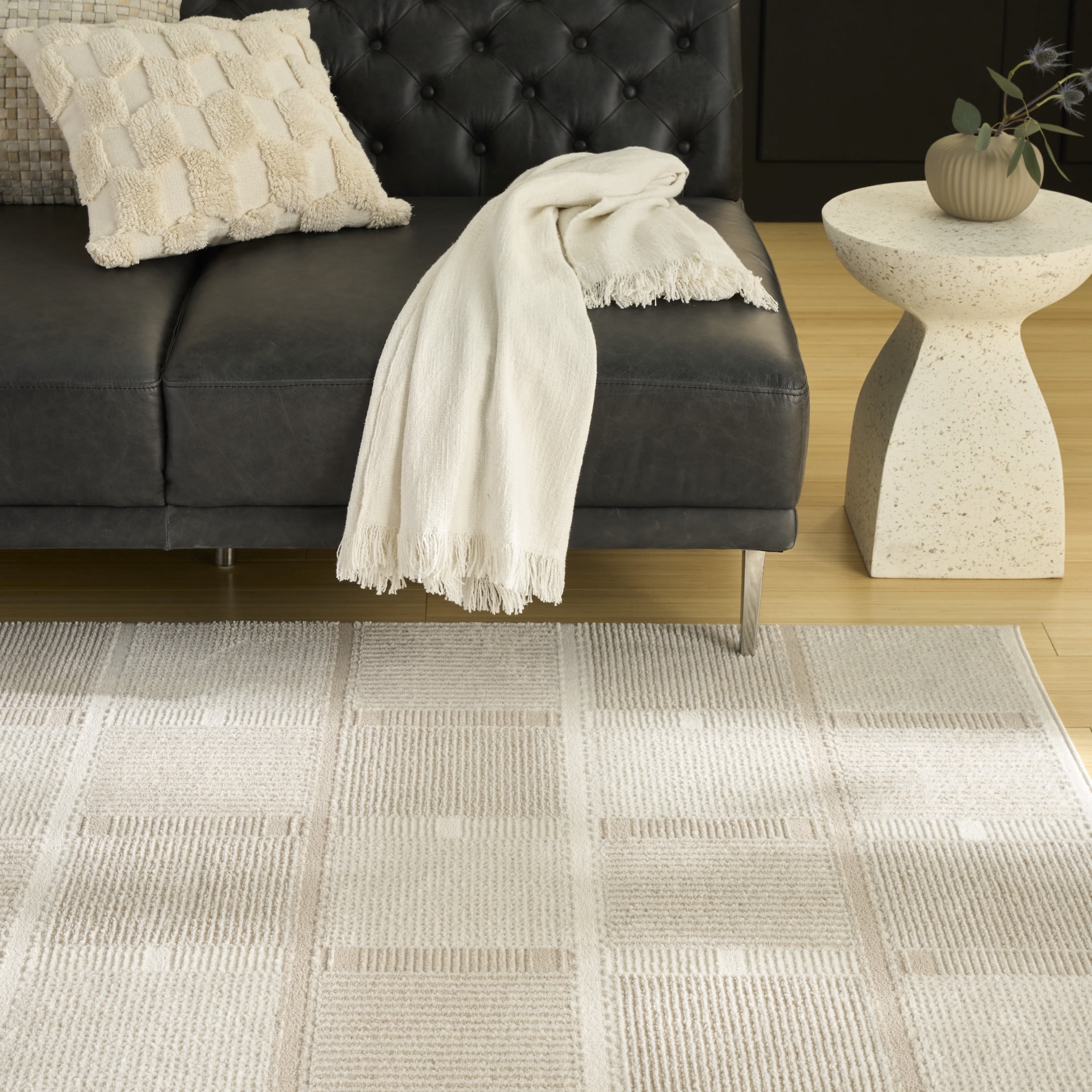 Nourison Nordic 8' x 10' Ivory Taupe Modern Indoor Rug