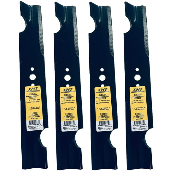 A&I XHT 16-1/4", 5/8" Notch Mower Blade (Set of 4) - B1BC1201,4