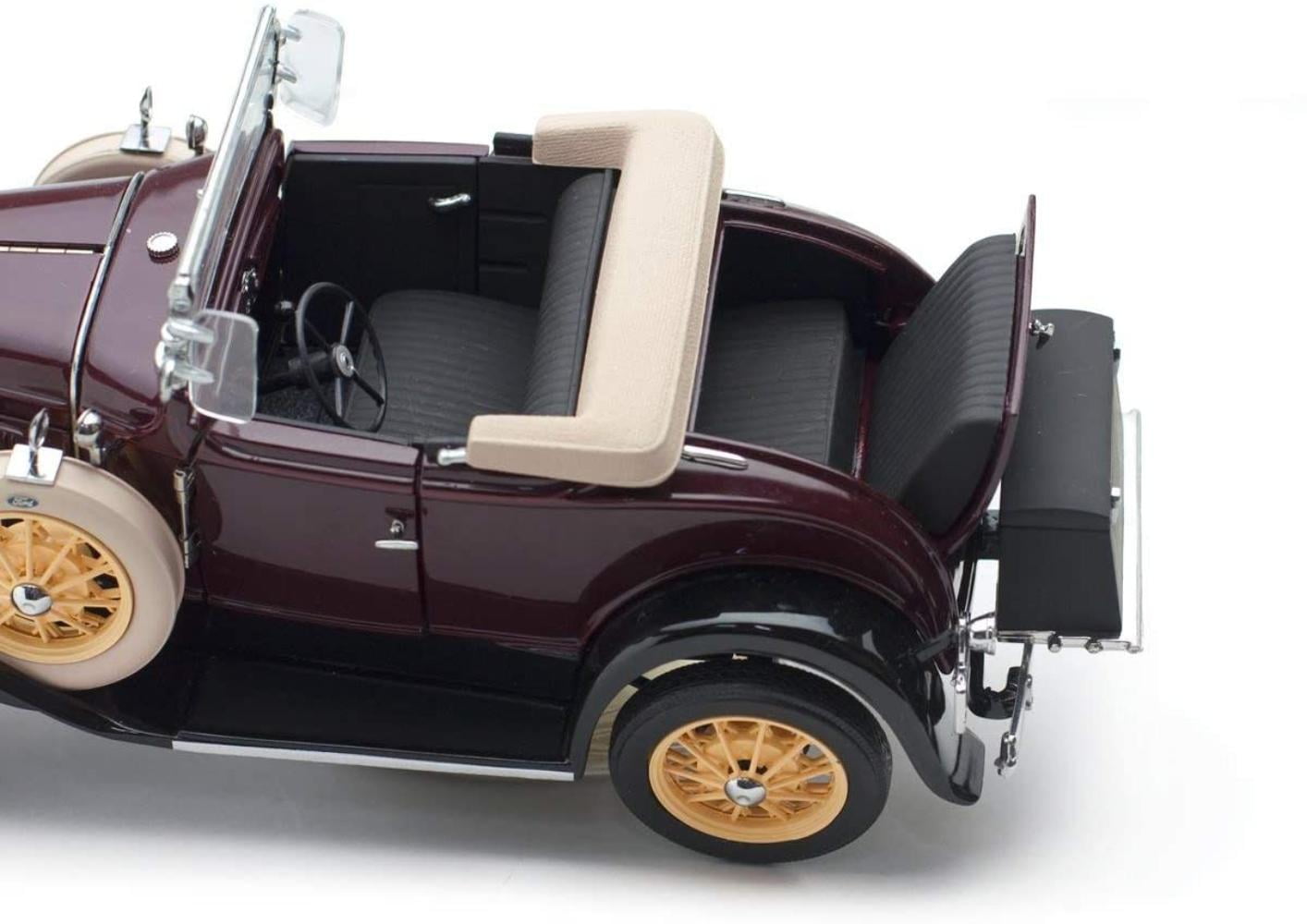 Ford Model A Roadster 1931 Maron Diecast 1:18 Sunstar New Boxed 