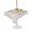 Off-White, variant on Outdoor Tablecloth with Umbrella Hole for Patio/Picnic/Party/Camping, Sunflower Waterproof Table Cloth Square Cover Washable, Vintage Botanical (60"x 60")