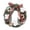 C-12", variant on LEFXSMR Christmas Wreaths for Front Door, 12" Christmas Wreath with Bow Cotton Pinecone, Christmas Decorations for Porch Window Mantel Home