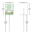 thumbnail image 6 of Eveokoki Let's Keep The Flower Beds Please Stay On The Path & Grass Yard Sign with Stake 8x12inch Rustproof Aluminum Signs with Stake Outdoor Decorations Yard Supplies for Home Garden Lawn, 6 of 6
