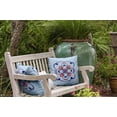 thumbnail image 3 of Simply Daisy 16" x 16" Kaleidoscope Too Geometric Outdoor Pillow, Blue (1 count), 3 of 5