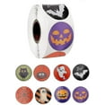thumbnail image 1 of Halloween Sticker, Halloween Sticker Roll, Pumpkin Sticker, Round Sticker Paper Bag Gift Decor, 1 of 4