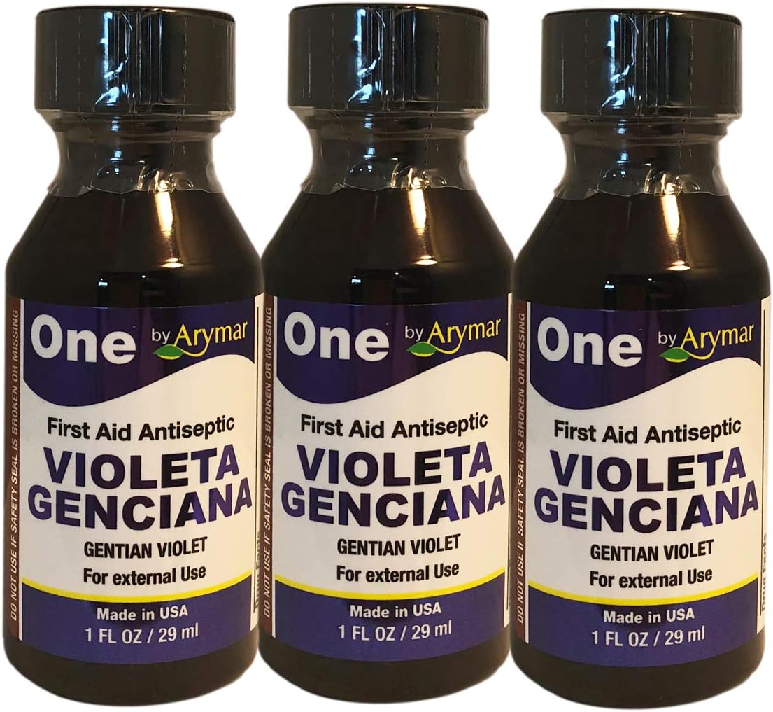 One Arymar Gentian Violet First Aid Antiseptic 1 fl oz 3 Pack