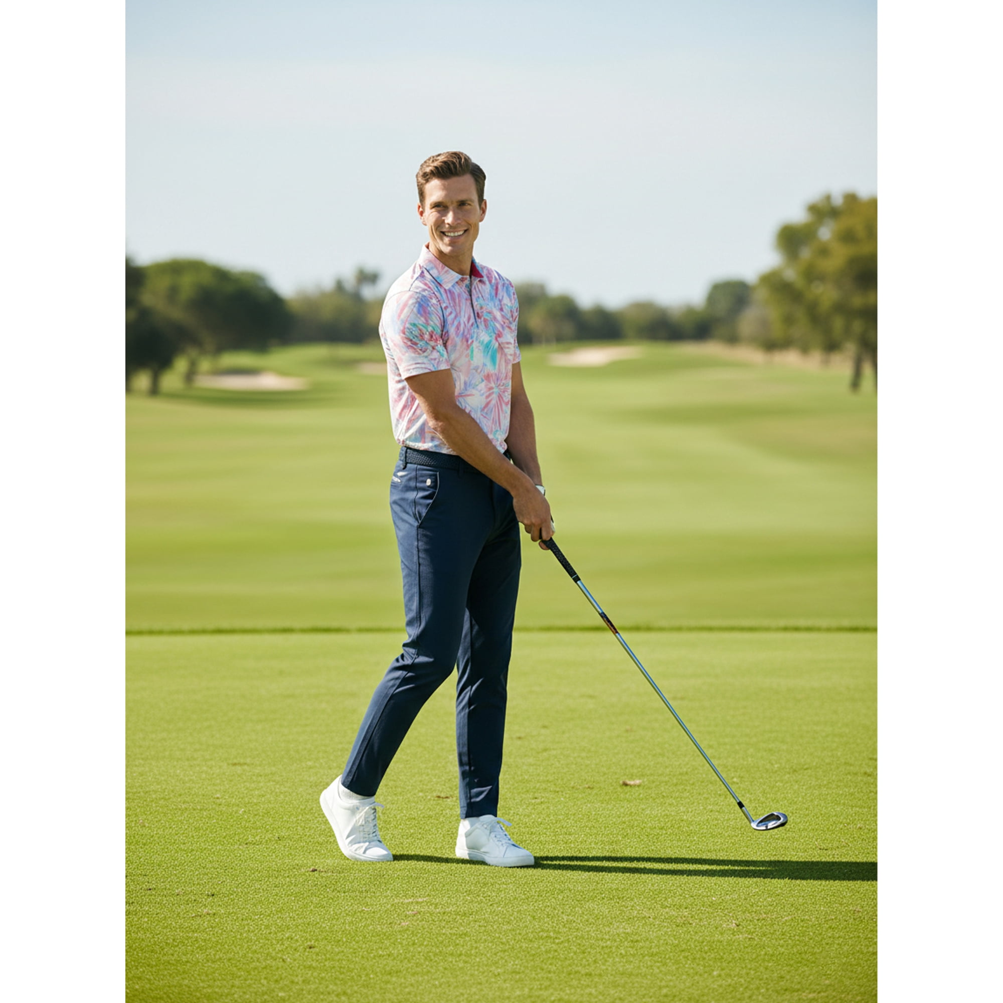 Birdie Bound Men' s & Big and Tall Golf Polo Shirts, Sizes XS-4XLT