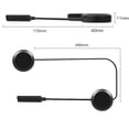 thumbnail image 2 of Auriculares Bluetooth para Casco de Motocicleta, Inalámbricos, Impermeables, con Altavoz, Manos , Estéreo, Reproductor de Música, 2 of 8
