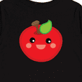 thumbnail image 4 of Inktastic Smiling Apple Boys or Girls Long Sleeve Toddler T-Shirt, 4 of 5