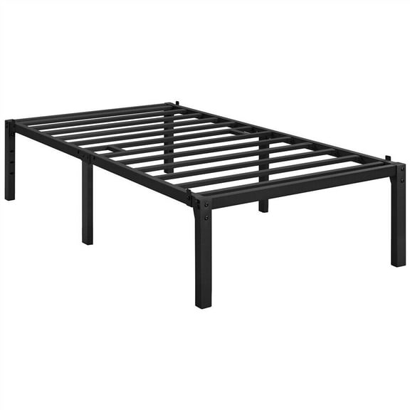 ZOPan Heavy Duty Metal Bed Frame Queen Size Under-Bed Storage Space, No Box Spring Needed, Noise Free, Easy Assembly-Twin-16 Inch