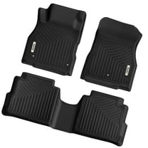 RVNI Floor Mats for 3D Mold TPE Rubber All-weather for 2018-2024 Nissan Kicks All-Weather Guard 2 Row Floor Liner Set TPE Front & 2nd Seat