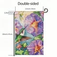 thumbnail image 3 of Heduofu  Hummingbird &amp; Hibiscus Suede Garden Flag double sided | Spring Garden Flags For Outside | garden flag House Decor for Yards Porch Gardens White, 3 of 6