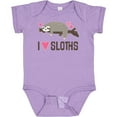 thumbnail image 3 of Inktastic I Love Sloths Girls Baby Bodysuit, 3 of 5