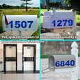 thumbnail image 2 of iSYFIX Reflective Blue Vinyl Numbers Stickers – 6 Inch Self Adhesive (2 Sets)- Premium Decal Die Cut and Pre-Spaced for Mailbox, Signs, Window, Door, Cars, Trucks, Homes, Businesses, 2 of 6