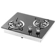 thumbnail image 1 of Gas Cooktop, Portable Multi Level Fire 1.8Kw Power Easy To Clean Tempered Glass Panel Gas Stove  for RV for Boat for, 1 of 7