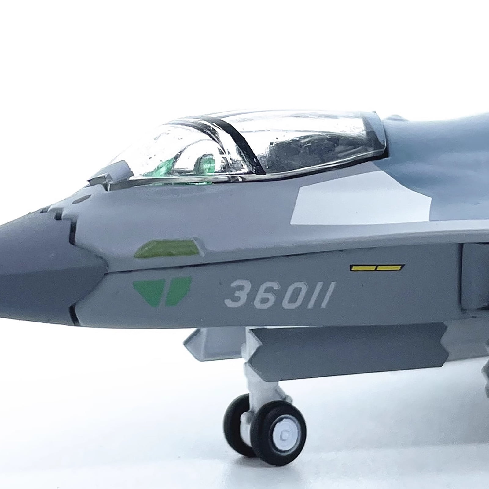 CSYANXING J-36 Fighter Jet Model China Air Force Sixth Generation Diecast Alloy 1/144 Scale Collection Display New Aircraft 6.7in