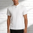 thumbnail image 2 of Yuncity Tees For Men Plus Size Crew Neck Short Sleeve Solid Color Summer Relaxed Outdoor Daily Wear Men's T-Shirts Size 3Xl White, 2 of 4