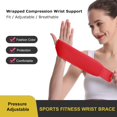 thumbnail image 2 of GHSDFBB Support de Poignet Compression Attelle de Poignet Élastique Ajustable Soutien du Canal Carpien pour Sports Protection, Entraînement Physique, Arthrite, Tendinite Soulagement de la Douleur Taille Unique pour Main Gauche Ou Droite, 2 of 7