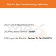 thumbnail image 3 of Max Advanced Brakes - Brake Kit for 2007 2008 Hyundai Elantra 2009 2010 Elantra Sedan Front and Rear Replacement Drilled Slotted Black Coated Disc Brake Rotors and Ceramic Brake Pads, 3 of 10