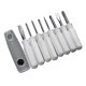 thumbnail image 1 of Injueey Juego de destornilladores de 9 piezas Juego de herramientas de reparación de electrodomésticos de destornillador de acero al cromo vanadio Tratamientos de ventanas Blanco Injueey HA024675-02, 1 of 5