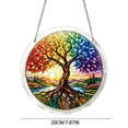 thumbnail image 3 of Tree of Life DIY Acrylic Puzzle Suncatcher Stained Glass Style Window Hanging Decoration - 7.87 Inch A, 3 of 6