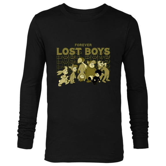 Disney Peter Pan Forever Lost Boys - Long Sleeve T-Shirt for Men - Customized-Black