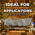 thumbnail image 2 of Heavy Duty Silver Poly Tarp 20' X 20' - Multipurpose Protective Cover - Durable, Waterproof, Weather Proof, Rip and Tear Resistant - Extra Thick 12 Mil Polyethylene - by Xpose Safety, 2 of 8