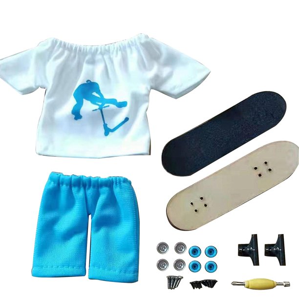 L Mini Kits de monopatín, juguete para dedos, accesorios para diapasón, juguete para casa de muñecas para niños