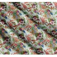thumbnail image 3 of Soimoi Cotton Cambric Fabric Birds,Leaves & Lily Floral Print Fabric by The Yard 42 Inch Wide, 3 of 7