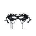 thumbnail image 1 of Masque Demi-Visage d'Halloween pour Femmes et Filles, Motif d'Araignée Noire, Couvre-Oeil en Tissu et Dentelle pour Mascarade Cosplay avec Sangle Ruban Ajustable, 1 of 8