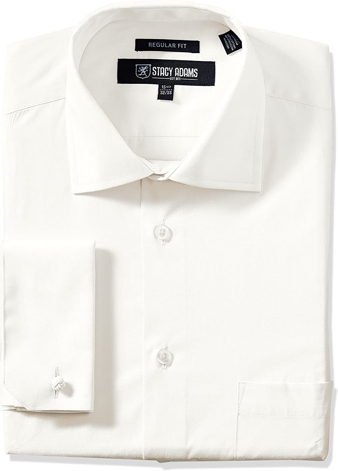 Adjustable Collar Dress Shirt, Ecru 