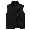 thumbnail image 2 of Idoravan Women'S 2025 Winter Vest Casual Sleeveless Zip Up Jacket Women's Fashion Casual Solid Color Pocket Style Fleece Warm Jacket Black XXL, 2 of 8