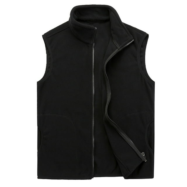 Timegard Gilets pour Femmes Sans Manches à Fermeture Éclair Complète Ajustés en Molleton Doux Veste d'Extérieur Chaude Hauts d'Hiver