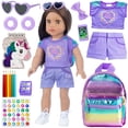 thumbnail image 1 of Muñeca de niña School Supplies Playset de 18 pulgadas y 18 pulgadas con accesorios, 1 of 9
