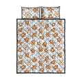 thumbnail image 5 of Christmas Gingerbread Cookie Pattern fondo Quilt Bed Set, 5 of 5