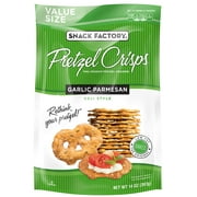 Snack Factory Pretzel Crisps, Garlic Parmesan, 14 Ounce